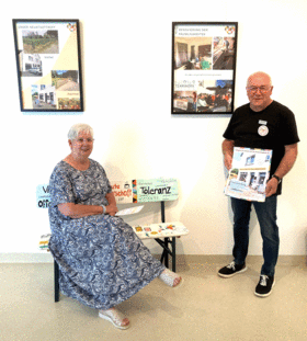 Heidemarie Feldkamp und Reiner Lux vom Nachbarschatz Neustadt
