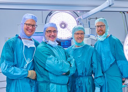 Endoprothetikzentrum Quakenbrück: Patrick Klauke, Klaus Gesang, Dr. Holger Bode und Sven Meyer