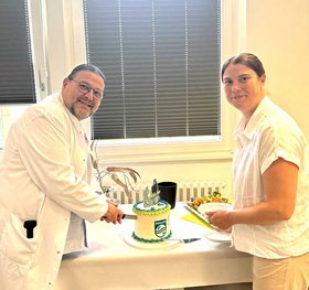 Fadi Abdullah und Andrea Leinberger (Philips)