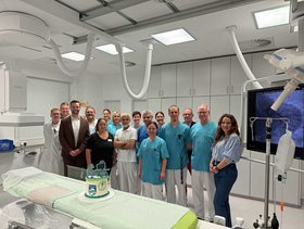 Es ist vollbracht! Große Freude über das neue Herzkatheterlabor beim Team des CKQ.