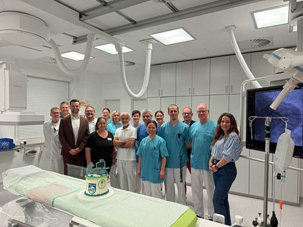 Es ist vollbracht! Große Freude über das neue Herzkatheterlabor beim Team des CKQ.